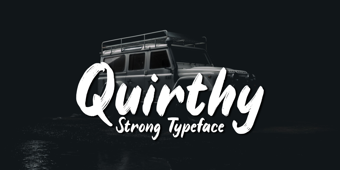 Quirthy Font preview